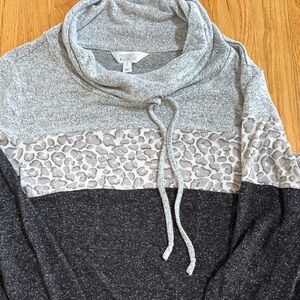 Market & Spruce Cowl Neck Sweater, Size Large